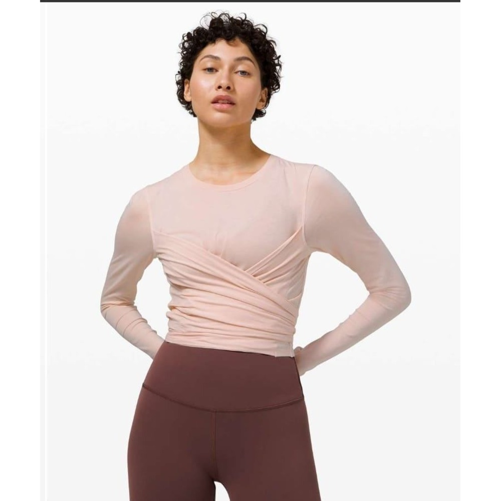 Lululemon Gather and Grow‎ Long Sleeve Feather Pink